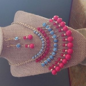 Vintage necklace and earring set